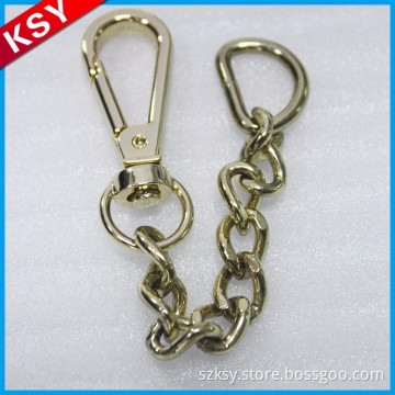 Oem Factory Directly Selling Shiny Bag Accessory Personalize Black Metal Swivel Snap Hook